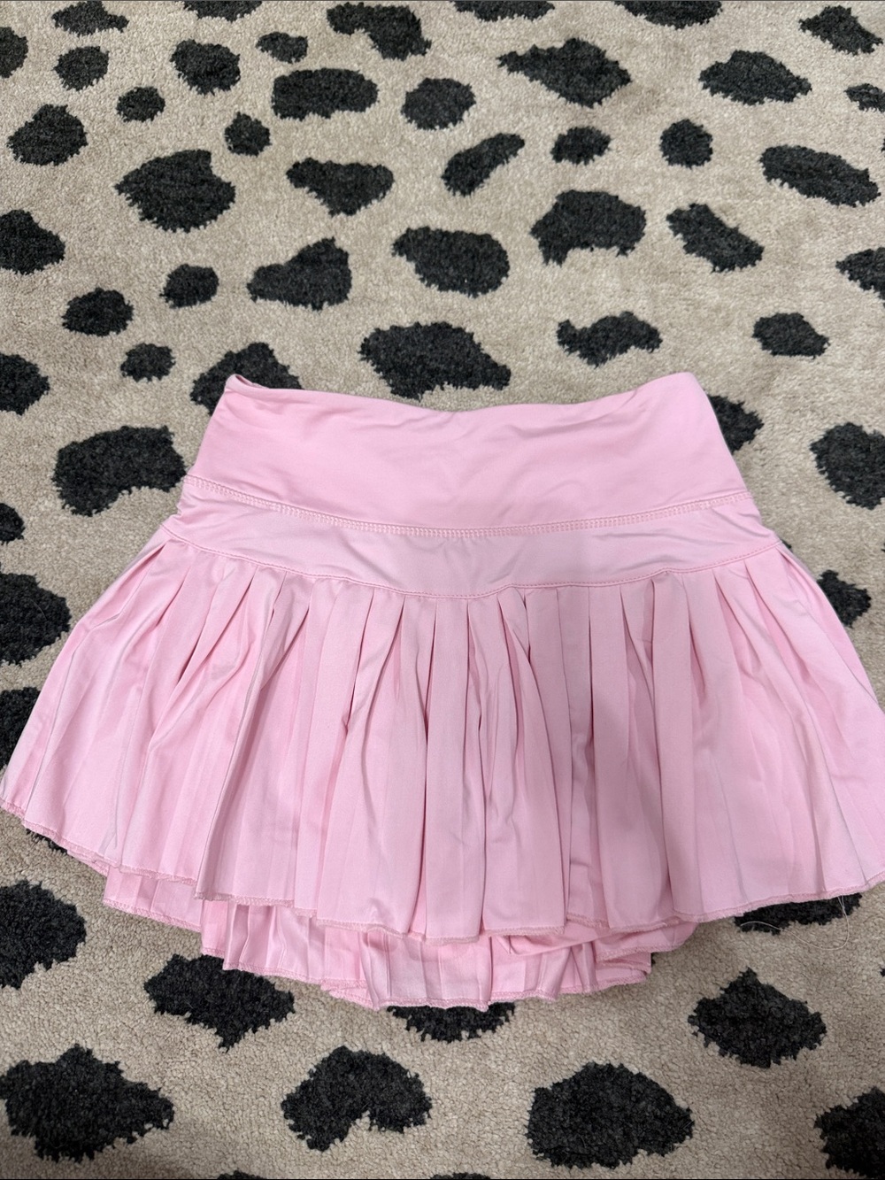 Gold Hinge Pink Pleated Skirt